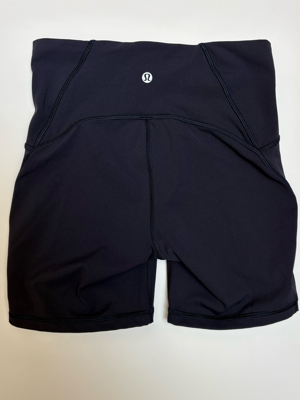 Lululemon Train Times 6” High Rise Shorts Navy Blue Size 6 Luxtreme